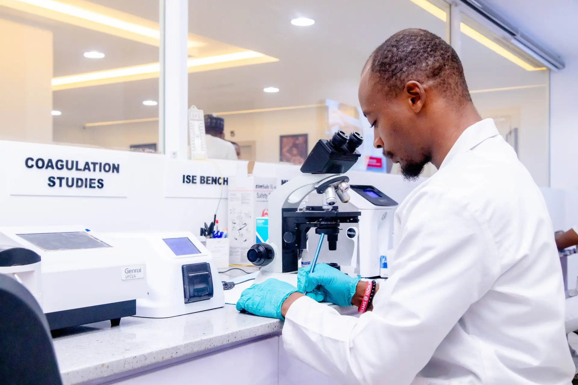 Laboratory testing at Habib Medical Clinic Abuja
